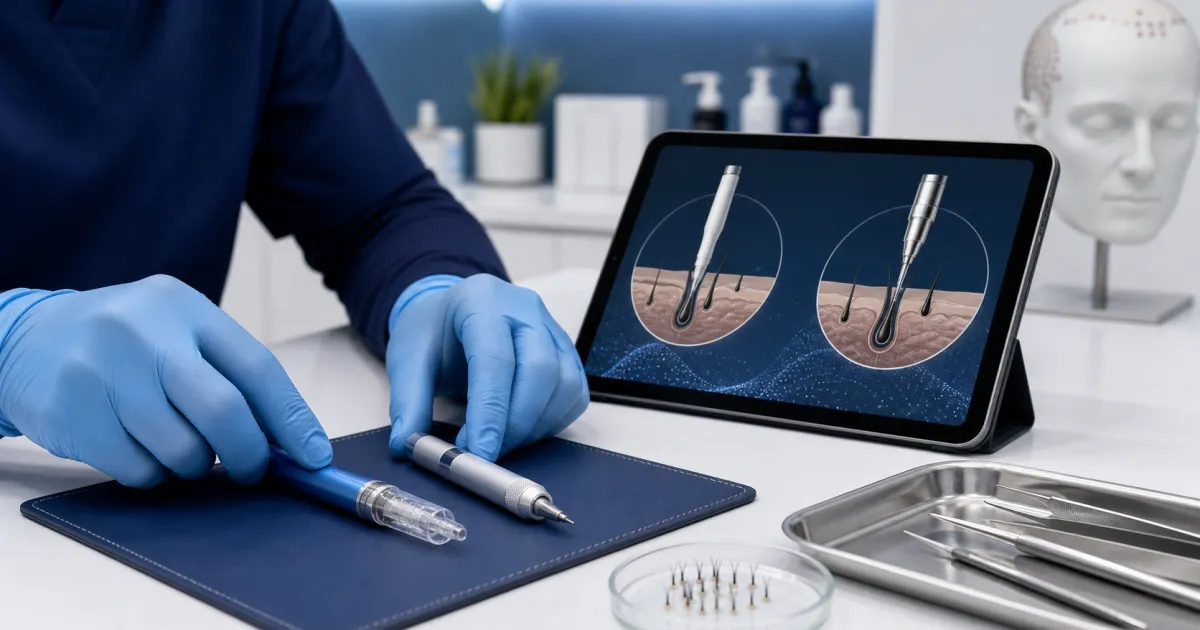 FUE vs DHI hårtransplantation: hvad er bedst?